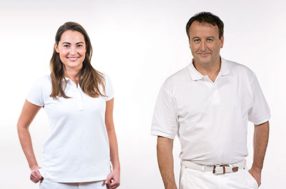 Zahnärztin Katarzyna Wojcik und Dr. J&uuml;rgen Kohler